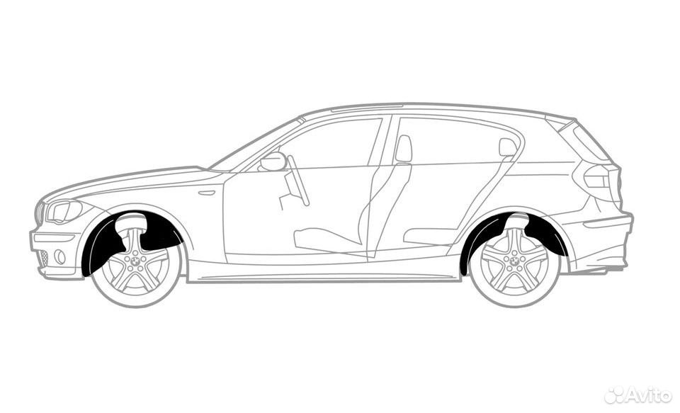 Подкрылки (задние) c шумоизоляцией на renault dust