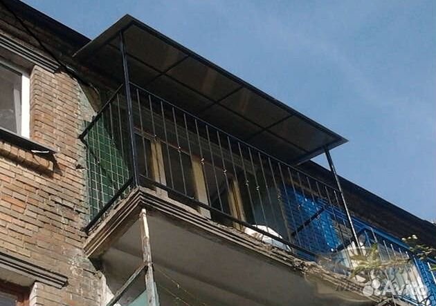 Как сделать козырек над балконом