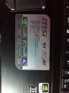 Продаю ноутбук MSI GT780 DX