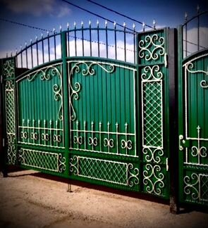 Кованые изделия ворота решетки заборы ограды козыр