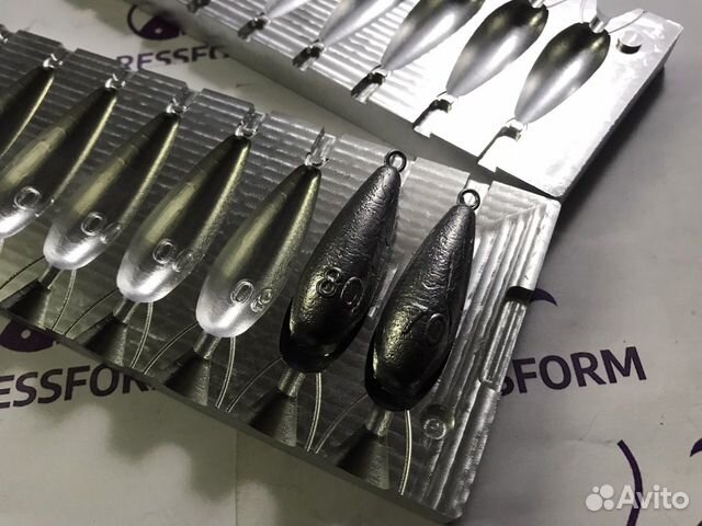 Форма чпу для литья грузил (капля №3)