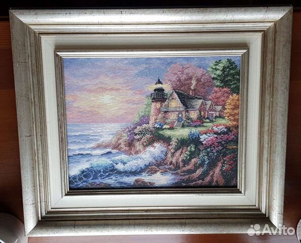 Картина вышивка крестиком Маяк