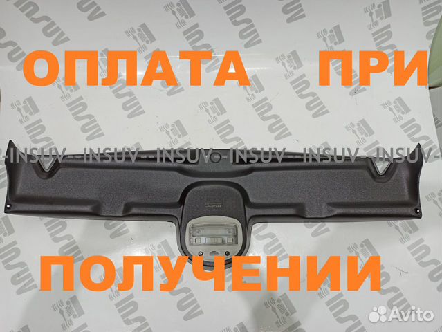 Облицовка потолка черная с плафоном без обтяжки