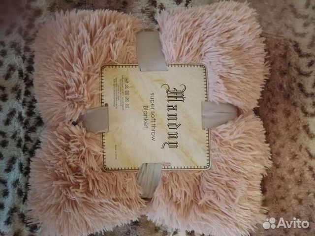 Плед-покрывало (цвет-розовая пудра) 130х160 (новый