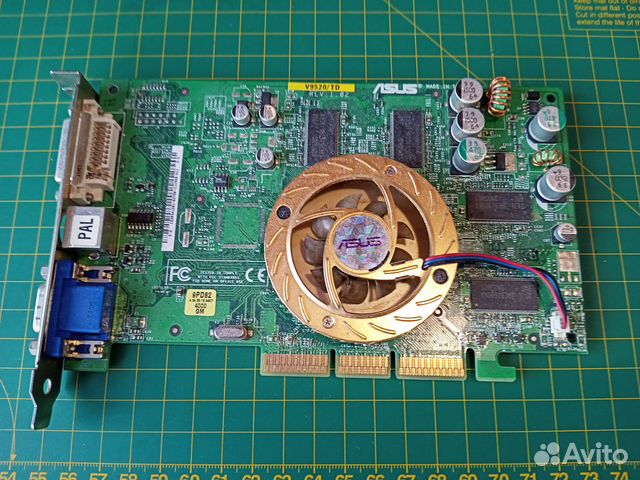 Видеокарты AGP asus V9520 128Mb (GeForce FX5200)