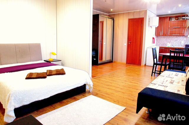 

1-к. квартира, 44 м², 2 кровати