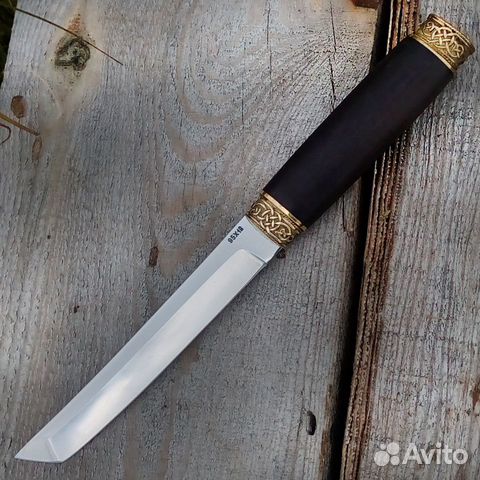 Нож Танто из кованой стали 95х18 кельтское литье