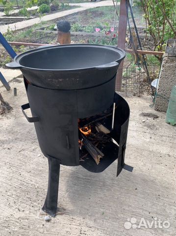 Комплект казан+печь с дымоходом