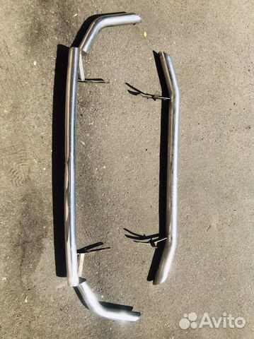 Защита бамперов хром Toyota Prado 150