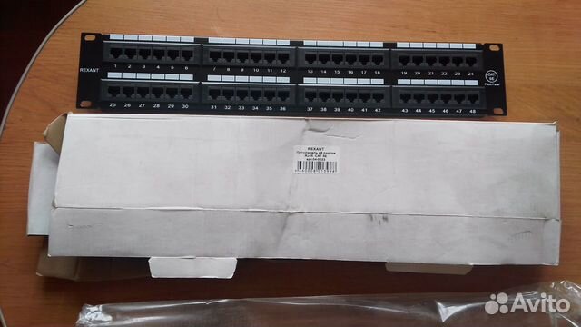 Патч панель rexant 48. Новая в коробке