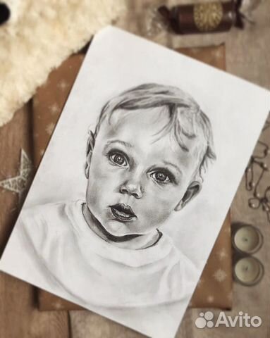 Портрет по фото карандашом, акварелью, маслом