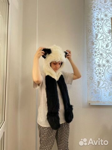 Шапка с ушками меховая