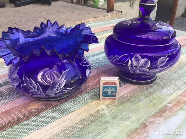 Ваза/чешское стекло