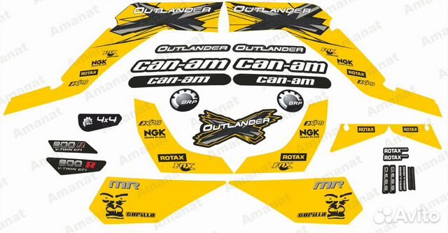 Наклейки для Квадроцикла BRP Can-Am Outlander G1