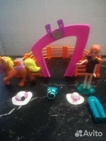 Polly pocket наездница с лошадкой