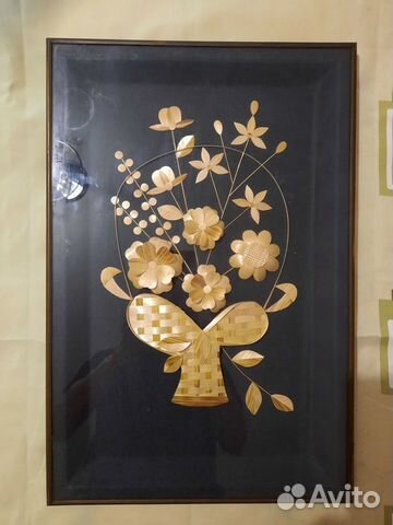 Картина из соломы