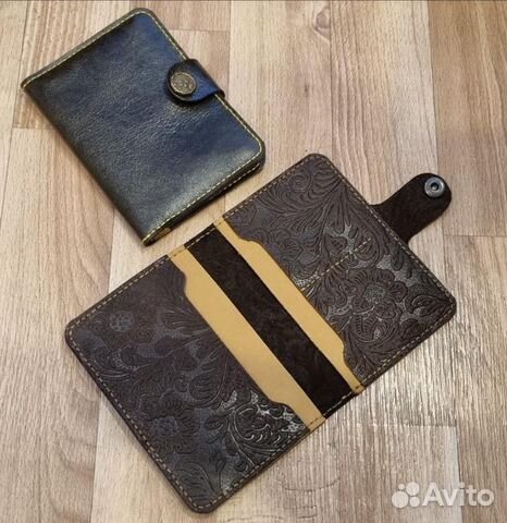 Обложка для документов. Натуральная кожа