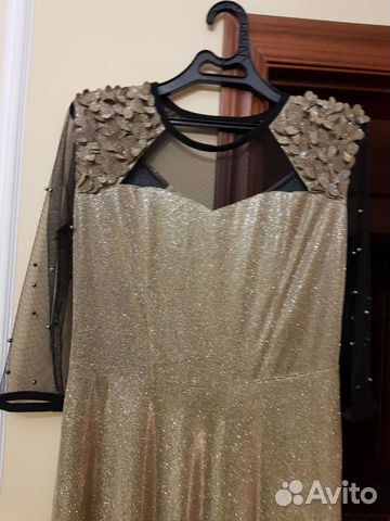 Новогоднее концертное платье в пол 46-48н