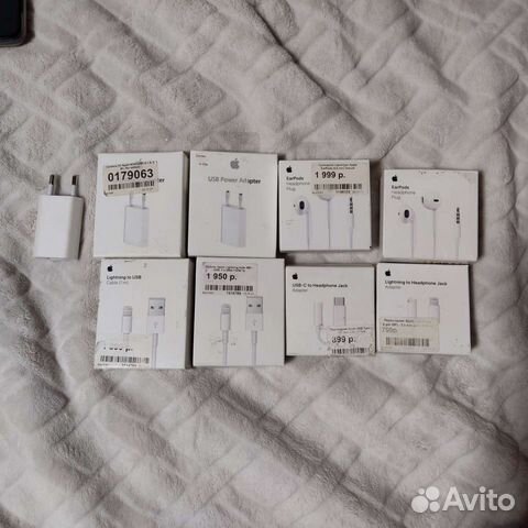 З\У apple, кабель, переходник, гарнитура
