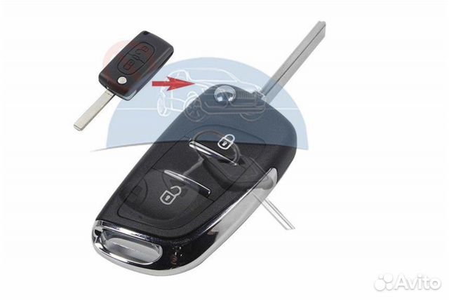 Ключ Пежо 207, 307, 407, 308 Партнер (Peugeot)