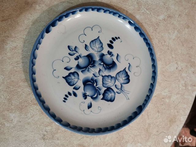 Блюдо Гжель 1958год