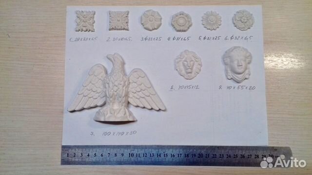 Настенные часы детали из гипса навершия украшения