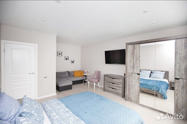 

1-к. квартира, 40 м², 2 кровати