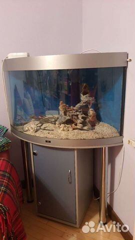 Аквариум угловой с тумбой juwel 190 литров