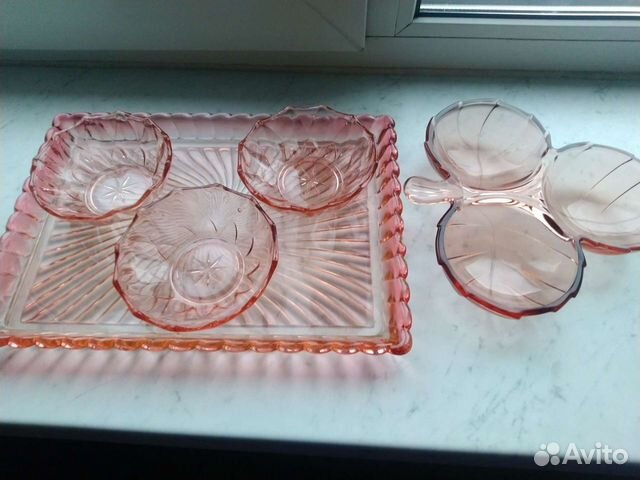 Посуда цветное стекло