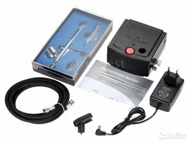 Аэрограф с компрессором сопло 0.3 мм