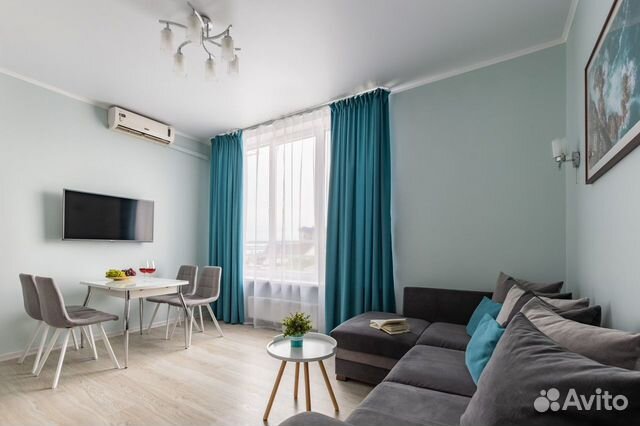

1-к. квартира, 44 м², 2 кровати