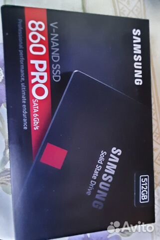 SSD диск 512-гигабайт Samsung 860 Pro (MZ-76P512BW