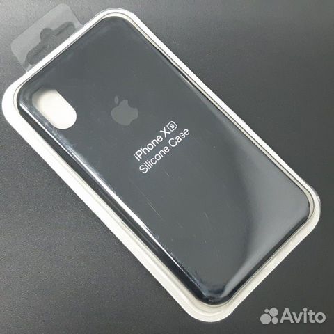 Силиконовый чехол на iPhone X / XS чёрный