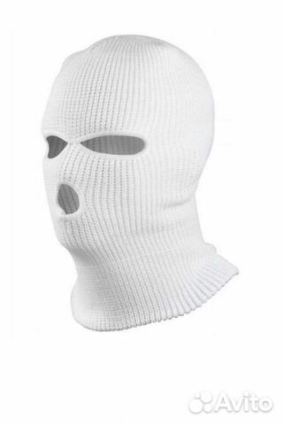Балаклава белая подшлемник для спорта
