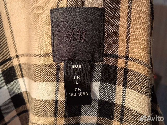 Мужская рубашка H&M в клетку