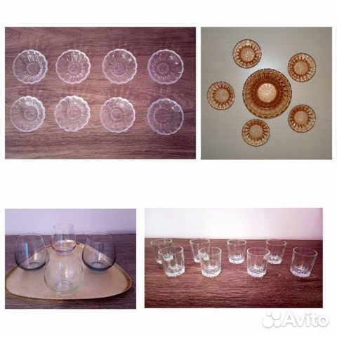 Советская вазочка, розетоки для варенья рюмки Даго