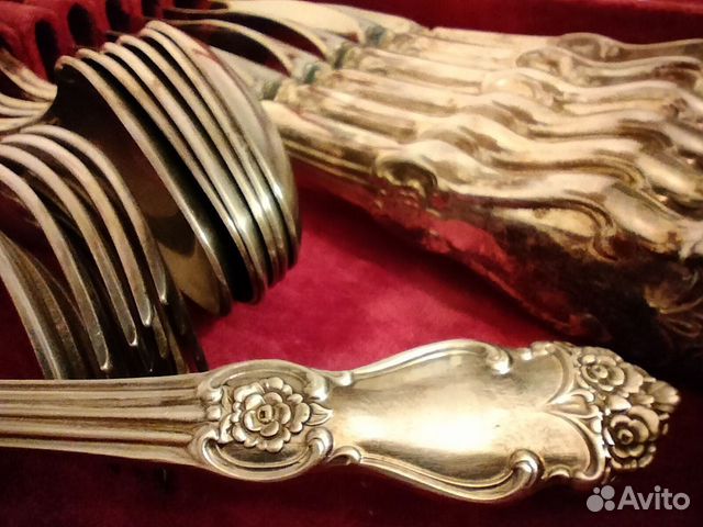 Набор столовых приборов Серебряная роза СССР