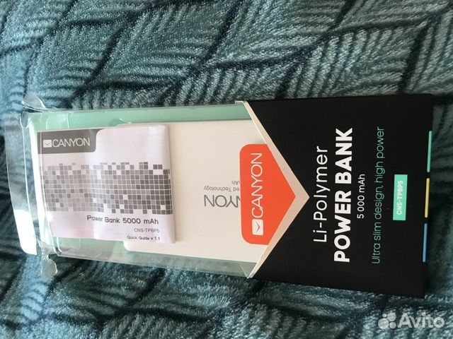 Внешний аккумулятор Power bank 5000 Canyon