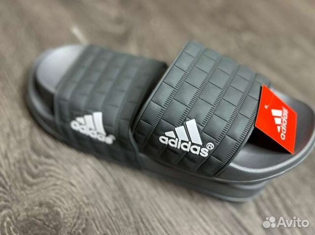 Шлепанцы мужские adidas серые