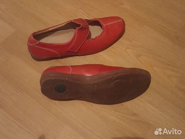 Красные туфельки кожа нат 41 Германия