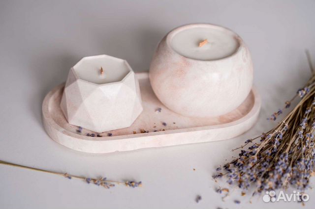 Свечи из соевого воска. Подарочный набор