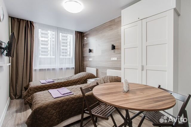 

Квартира-студия, 15 м², 2 кровати