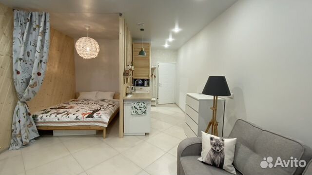 

Квартира-студия, 35 м², 2 кровати