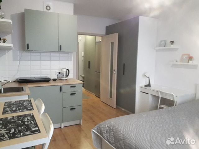 

Квартира-студия, 27 м², 1 кровать