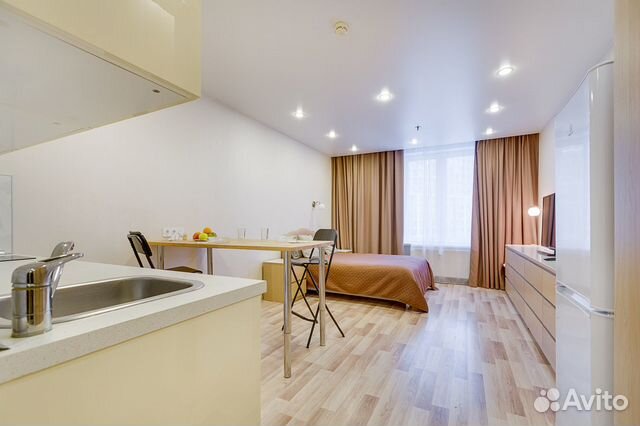

Квартира-студия, 30 м², 1 кровать