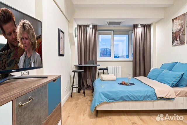 

Квартира-студия, 28 м², 2 кровати