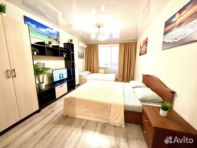 

1-к. квартира, 48 м², 2 кровати