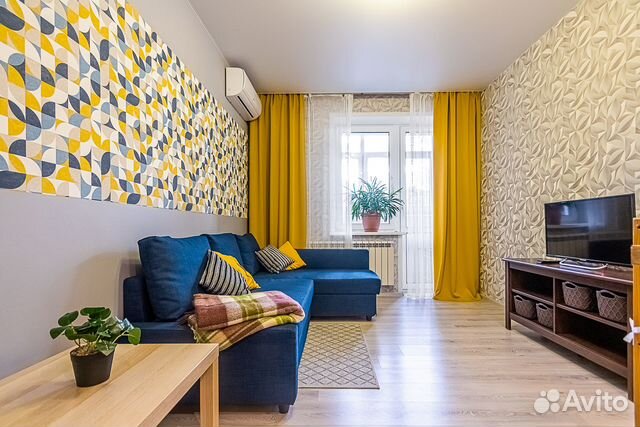 

1-к. квартира, 38 м², 2 кровати