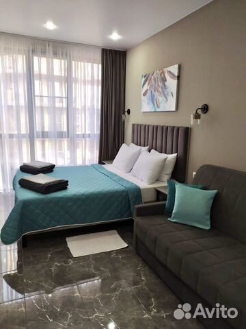 

Квартира-студия, 27 м², 2 кровати