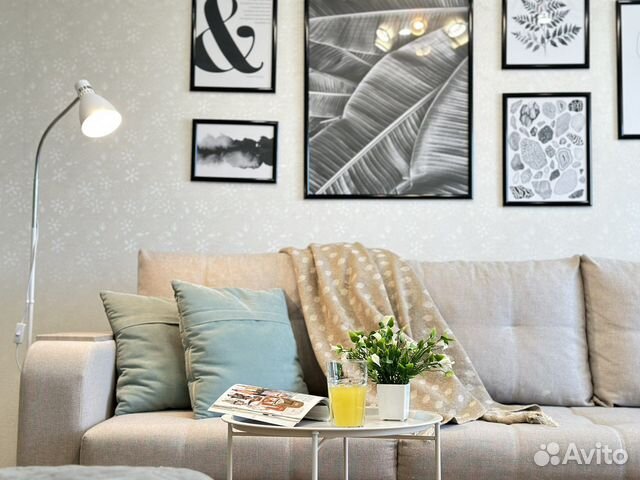 

1-к. квартира, 55 м², 3 кровати